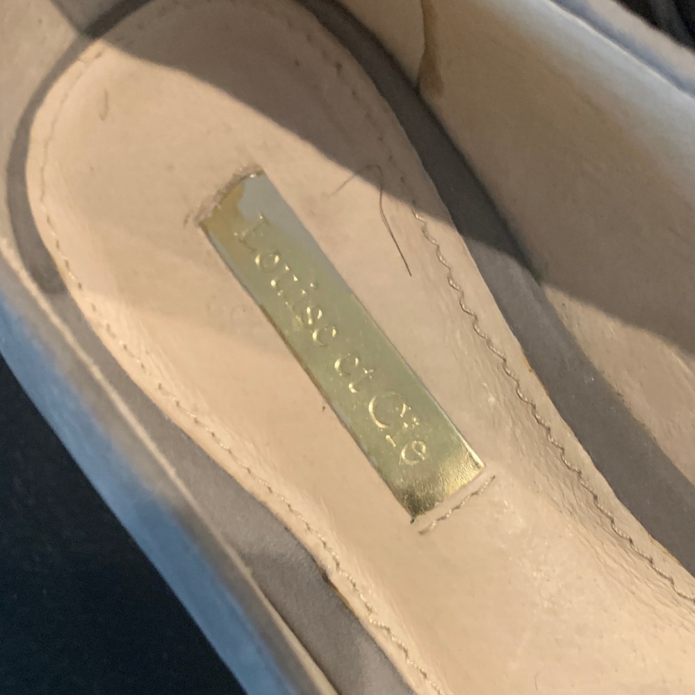 Louise et Cie Light Gray Fringe Loafers - Picture 3 of 5